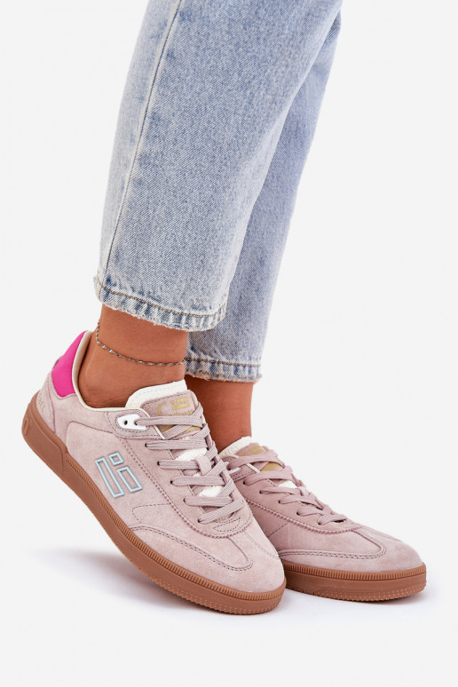 de camurça tênis À modalo de tênis Feminino D.Franklin DFSH387005 cor rosa de camurça tênis À modalo de tênis Feminino D.Franklin DFSH387005 cor rosa