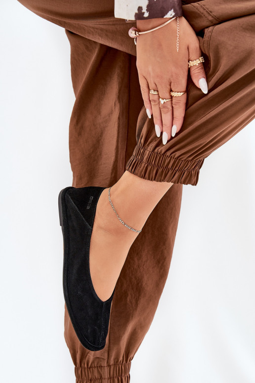 Sapatilhas de camurça Feminino Big Star RR274080 cor preta