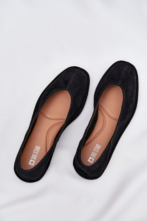 Sapatilhas de camurça Feminino Big Star RR274080 cor preta