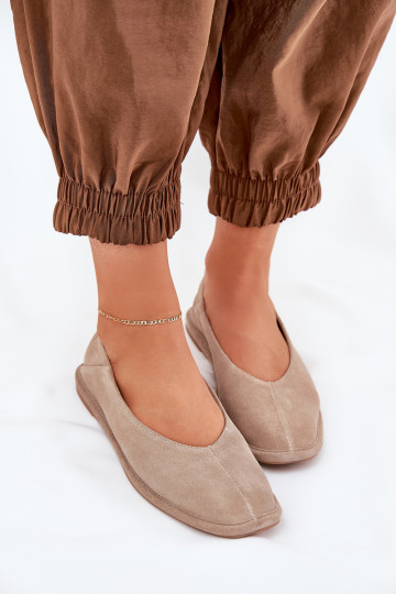 Sapatilhas de camurça Feminino Big Star RR274082 bege