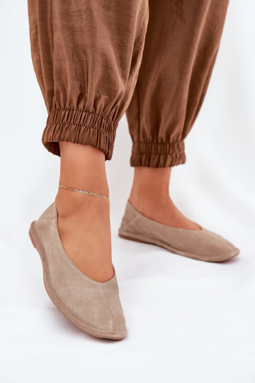 Sapatilhas de camurça Feminino Big Star RR274082 bege 2
