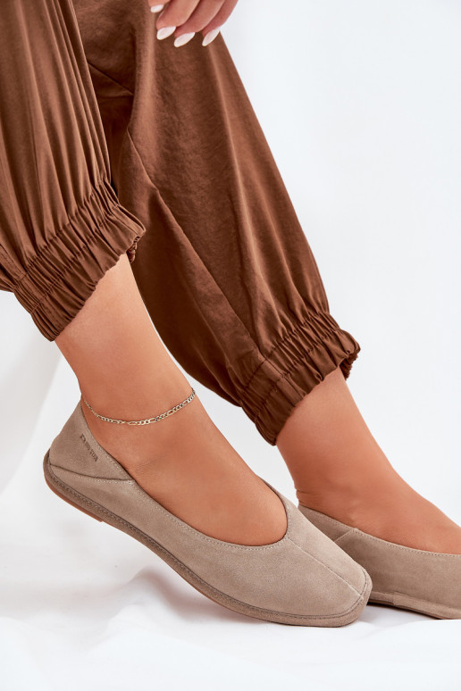 Sapatilhas de camurça Feminino Big Star RR274082 bege Sapatilhas de camurça Feminino Big Star RR274082 bege