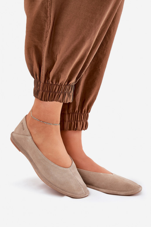 Sapatilhas de camurça Feminino Big Star RR274082 bege Sapatilhas de camurça Feminino Big Star RR274082 bege