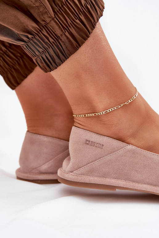 Sapatilhas de camurça Feminino Big Star RR274081 cor rosa Sapatilhas de camurça Feminino Big Star RR274081 cor rosa