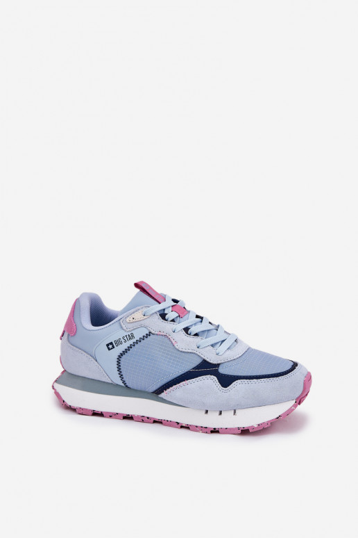 de camurça  tênis Feminino Big Star RR274236 HI-POLY SYSTEM cor azul de camurça  tênis Feminino Big Star RR274236 HI-POLY SYSTEM cor azul