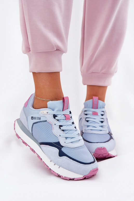 de camurça  tênis Feminino Big Star RR274236 HI-POLY SYSTEM cor azul de camurça  tênis Feminino Big Star RR274236 HI-POLY SYSTEM cor azul