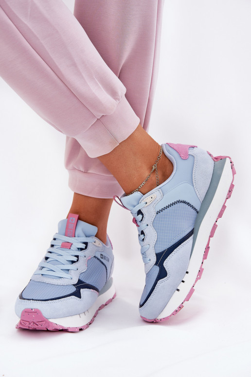 de camurça  tênis Feminino Big Star RR274236 HI-POLY SYSTEM cor azul de camurça  tênis Feminino Big Star RR274236 HI-POLY SYSTEM cor azul