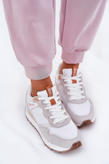 de camurça  tênis Feminino Big Star RR274235 HI-POLY SYSTEM bege