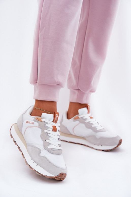 de camurça  tênis Feminino Big Star RR274235 HI-POLY SYSTEM bege de camurça  tênis Feminino Big Star RR274235 HI-POLY SYSTEM bege