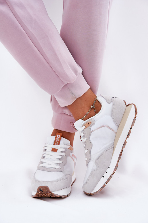 de camurça  tênis Feminino Big Star RR274235 HI-POLY SYSTEM bege de camurça  tênis Feminino Big Star RR274235 HI-POLY SYSTEM bege