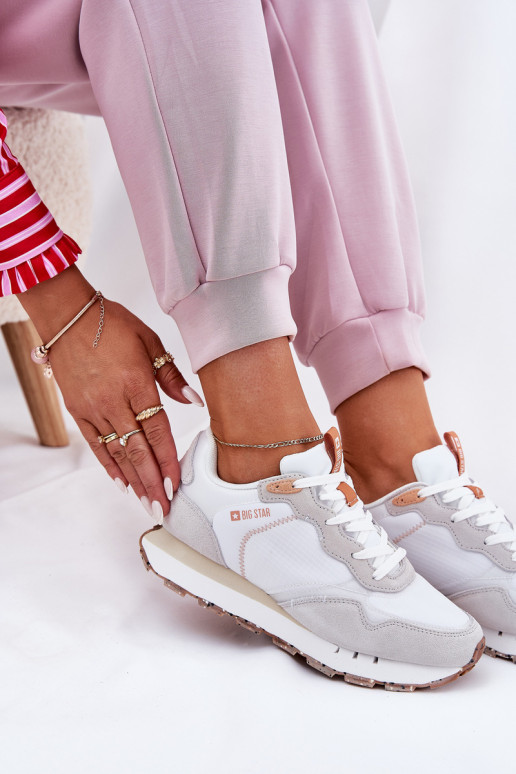 de camurça  tênis Feminino Big Star RR274235 HI-POLY SYSTEM bege de camurça  tênis Feminino Big Star RR274235 HI-POLY SYSTEM bege