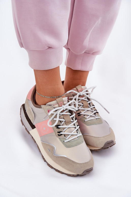 de camurça À modalo de tênis Feminino Big Star RR274243 HI-POLY SYSTEM cinza-cor rosa de camurça À modalo de tênis Feminino Big Star RR274243 HI-POLY SYSTEM cinza-cor rosa