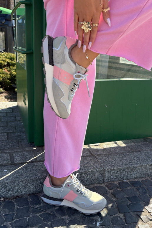 de camurça À modalo de tênis Feminino Big Star RR274243 HI-POLY SYSTEM cinza-cor rosa de camurça À modalo de tênis Feminino Big Star RR274243 HI-POLY SYSTEM cinza-cor rosa