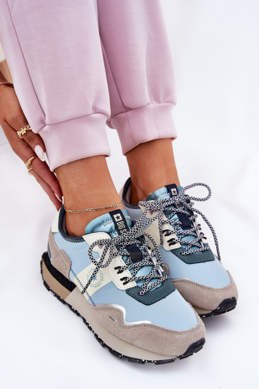 de camurça À modalo de tênis Feminino Big Star RR274245 HI-POLY SYSTEM cinza-cor azul de camurça À modalo de tênis Feminino Big Star RR274245 HI-POLY SYSTEM cinza-cor azul