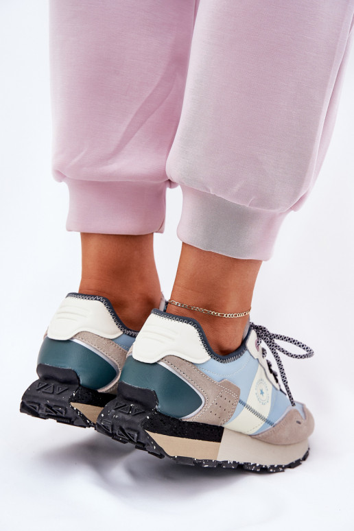 de camurça À modalo de tênis Feminino Big Star RR274245 HI-POLY SYSTEM cinza-cor azul de camurça À modalo de tênis Feminino Big Star RR274245 HI-POLY SYSTEM cinza-cor azul