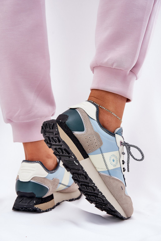 de camurça À modalo de tênis Feminino Big Star RR274245 HI-POLY SYSTEM cinza-cor azul de camurça À modalo de tênis Feminino Big Star RR274245 HI-POLY SYSTEM cinza-cor azul