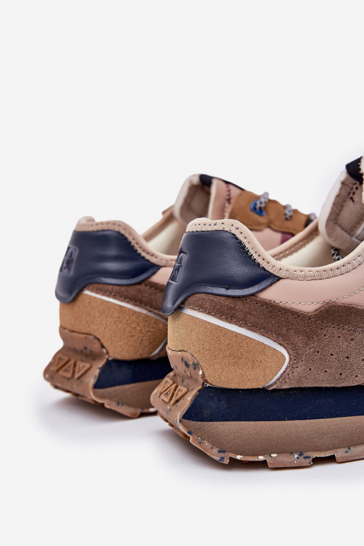 de camurça À modalo de tênis Tem que sercho com uma plataforma Big Star RR174475 Hi-Poly System bege