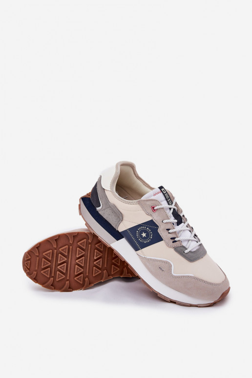 de camurça À modalo de tênis Tem que sercho com uma plataforma Big Star RR174471 Hi-Poly System cor cinza