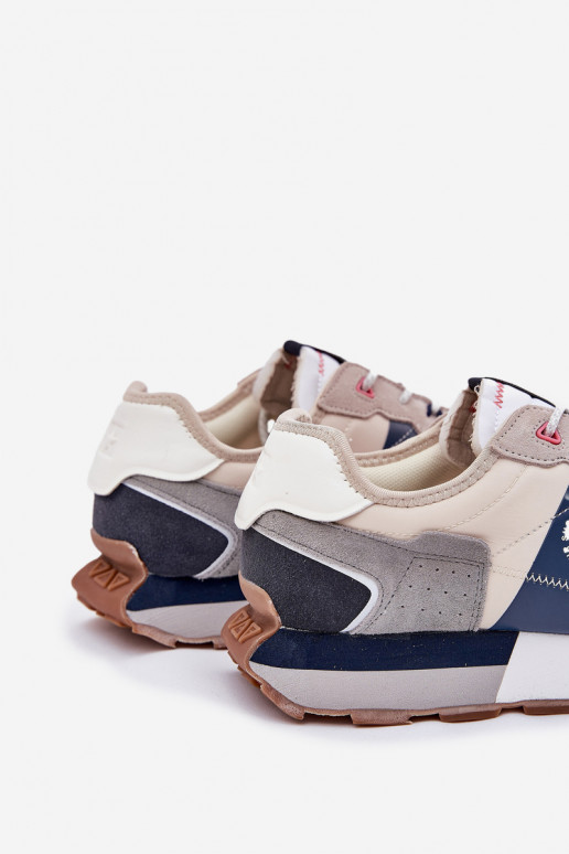 de camurça À modalo de tênis Tem que sercho com uma plataforma Big Star RR174471 Hi-Poly System cor cinza