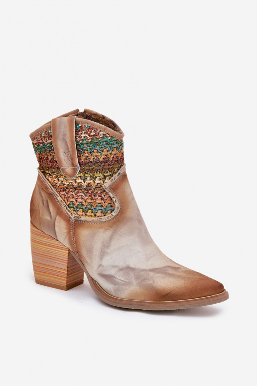 Pele botas estilo coParaboy com salto decorar Plecionką Tem que serciejka 06810-29 Cores diferentes Pele botas estilo coParaboy com salto decorar Plecionką Tem que serciejka 06810-29 Cores diferentes