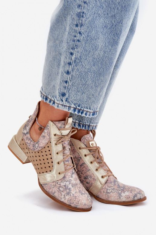 Pele Botas Calçados Tem que serciejka 05541-04 bege-cor dourada Pele Botas Calçados Tem que serciejka 05541-04 bege-cor dourada