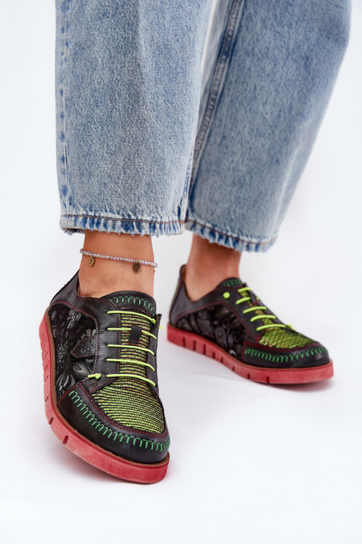 Pele sapato Feminino Estampado Tem que serciejka 06784-20 cor preta Pele sapato Feminino Estampado Tem que serciejka 06784-20 cor preta