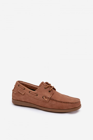 Mocassins masculinos em couro Big Star RR174162 marrons