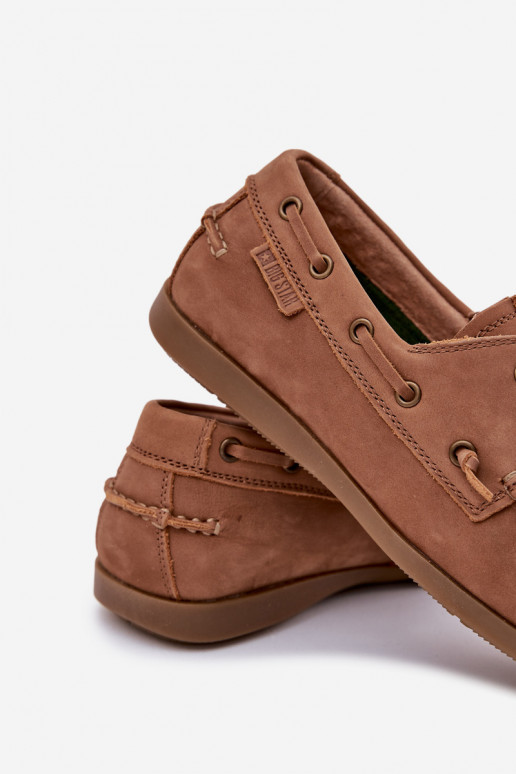 Pele Mocassins Tem que sercho Big Star RR174162 cor marrom Pele Mocassins Tem que sercho Big Star RR174162 cor marrom