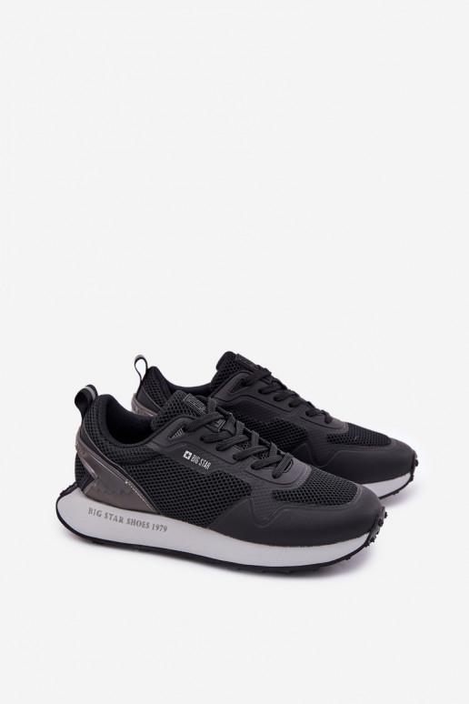 À modalo de tênis Tem que sercho com uma plataforma Big Star RR174361 Hi-Poly System cor preta