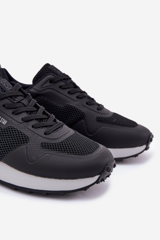 À modalo de tênis Tem que sercho com uma plataforma Big Star RR174361 Hi-Poly System cor preta