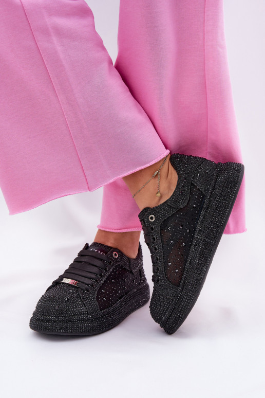 Decorado À modalo de tênis com uma plataforma GOE NN2N4021 cor preta