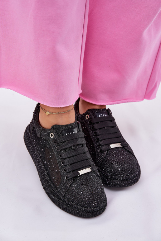 Decorado À modalo de tênis com uma plataforma GOE NN2N4021 cor preta