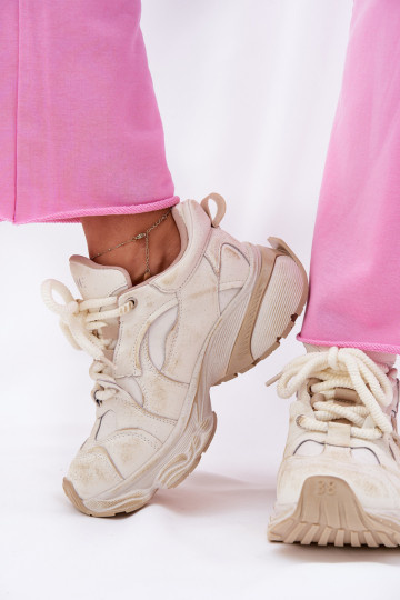 Pele À modalo de tênis Feminino GOE RR2N4037 bege 2