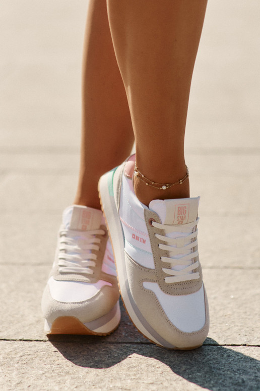 de camurça À modalo de tênis Feminino Big Star RR274A047 HI-POLY SYSTEM bege-cor branca de camurça À modalo de tênis Feminino Big Star RR274A047 HI-POLY SYSTEM bege-cor branca