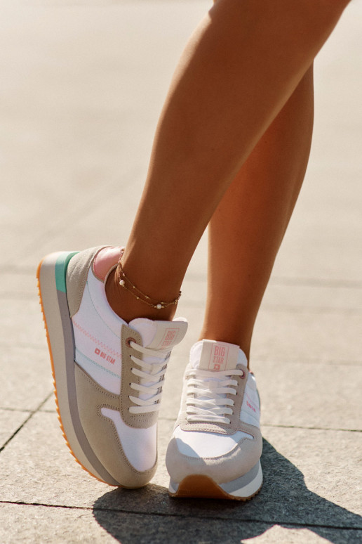 de camurça À modalo de tênis Feminino Big Star RR274A047 HI-POLY SYSTEM bege-cor branca de camurça À modalo de tênis Feminino Big Star RR274A047 HI-POLY SYSTEM bege-cor branca