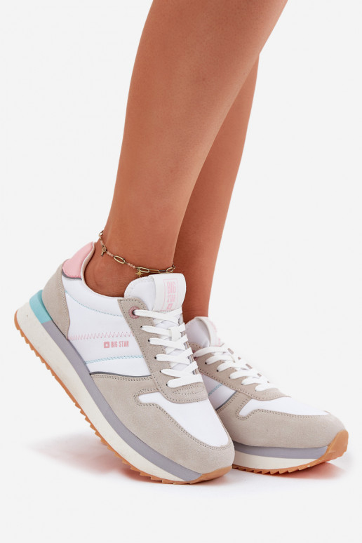 de camurça À modalo de tênis Feminino Big Star RR274A047 HI-POLY SYSTEM bege-cor branca de camurça À modalo de tênis Feminino Big Star RR274A047 HI-POLY SYSTEM bege-cor branca