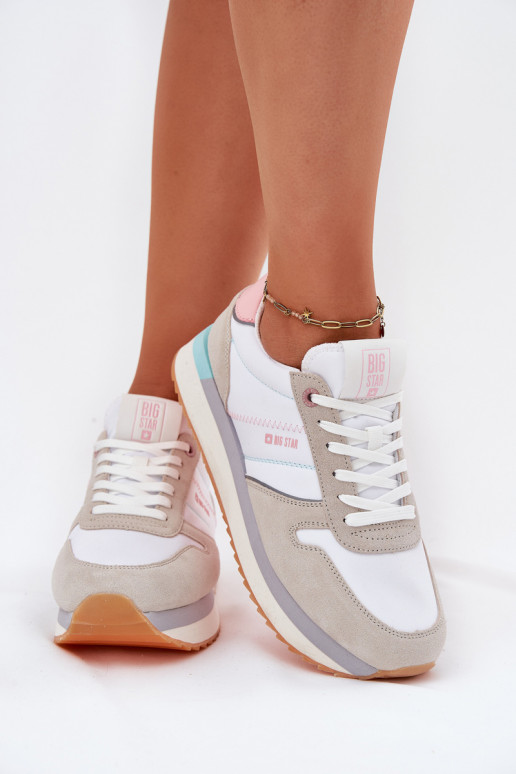 de camurça À modalo de tênis Feminino Big Star RR274A047 HI-POLY SYSTEM bege-cor branca de camurça À modalo de tênis Feminino Big Star RR274A047 HI-POLY SYSTEM bege-cor branca