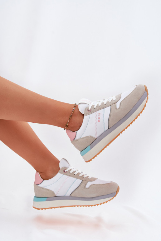 de camurça À modalo de tênis Feminino Big Star RR274A047 HI-POLY SYSTEM bege-cor branca de camurça À modalo de tênis Feminino Big Star RR274A047 HI-POLY SYSTEM bege-cor branca