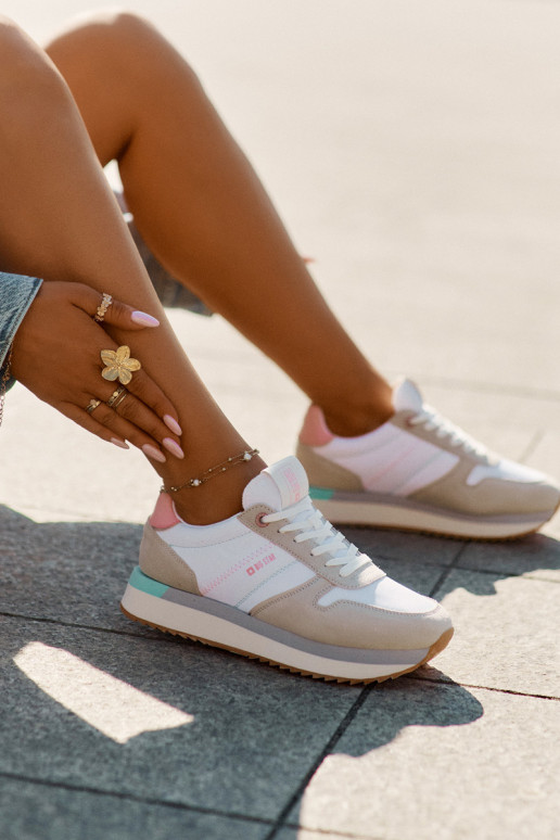 de camurça À modalo de tênis Feminino Big Star RR274A047 HI-POLY SYSTEM bege-cor branca de camurça À modalo de tênis Feminino Big Star RR274A047 HI-POLY SYSTEM bege-cor branca