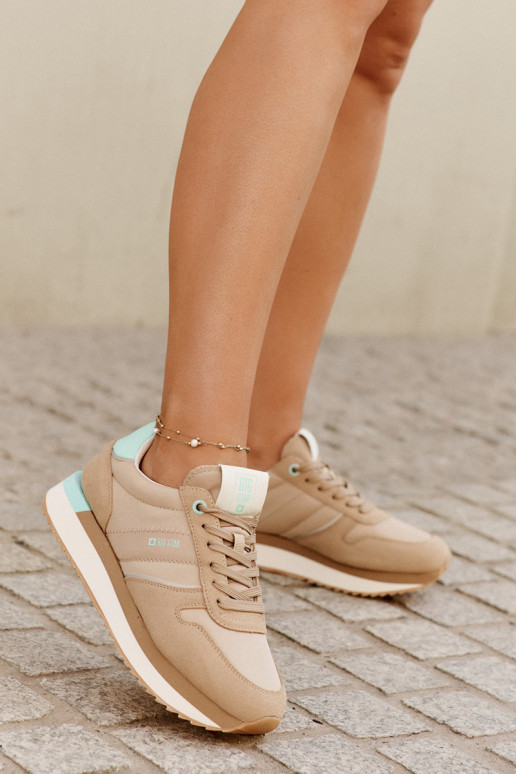 de camurça À modalo de tênis Feminino Big Star RR274A048 HI-POLY SYSTEM bege de camurça À modalo de tênis Feminino Big Star RR274A048 HI-POLY SYSTEM bege