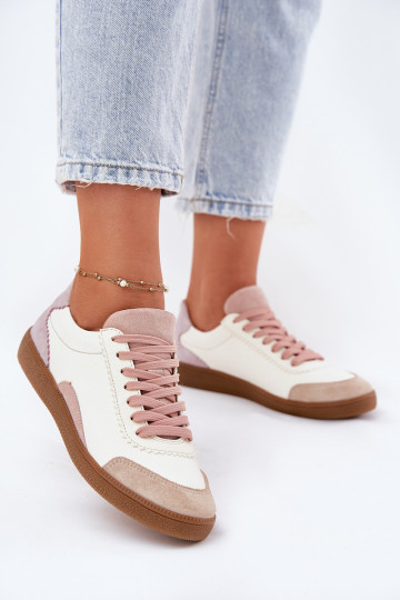 Sandalias femininas com decoração e imitação de pele de cobra em camurça ecológica Artiker 56C1361 na cor areia 2