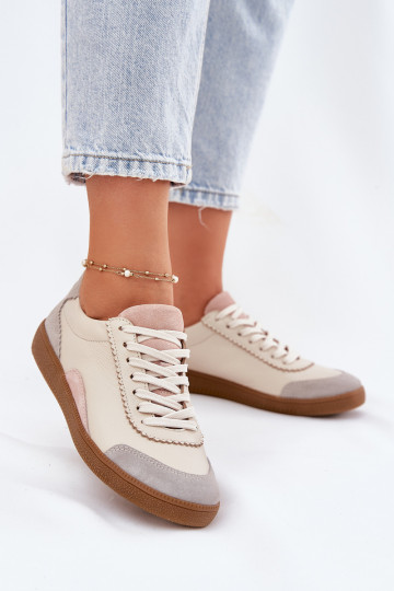 Pele À modalo de tênis Feminino Zazoo N1220 bege