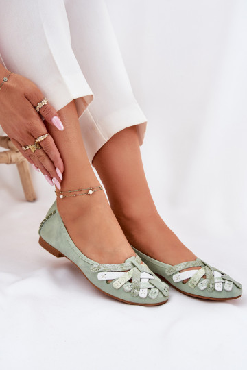 Feminino Bailarinas Tem que serciejka 01358-50 cor menta
