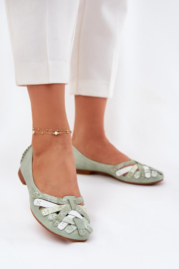 Feminino Bailarinas Tem que serciejka 01358-50 cor menta 2