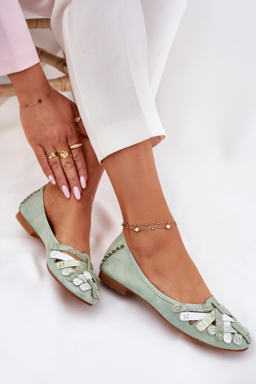 Feminino Bailarinas Tem que serciejka 01358-50 cor menta Feminino Bailarinas Tem que serciejka 01358-50 cor menta