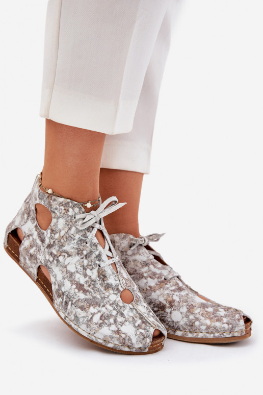 Estampado Pele Botas Tem que serciejka 03426-46 Branco-bege Estampado Pele Botas Tem que serciejka 03426-46 Branco-bege