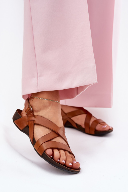 isósceles Sandálias femininas Feminino Zazoo 40032 cor marrom