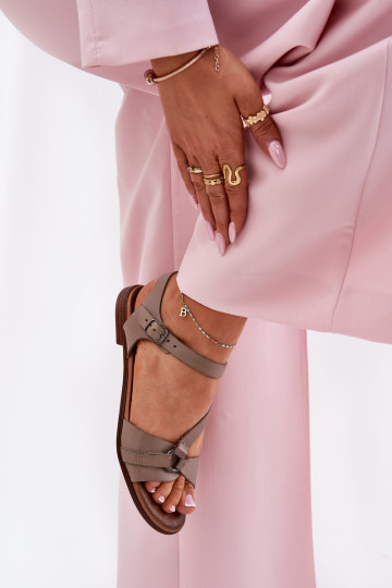 Zazoo 40182 Sandálias femininas Feminino bege 2