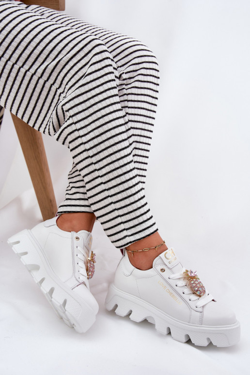 Pele À modalo de tênis decorar Broszką Ananas CheBello 4651 cor branca Pele À modalo de tênis decorar Broszką Ananas CheBello 4651 cor branca