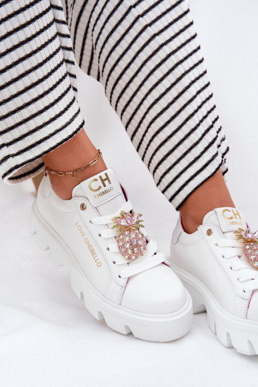 Pele À modalo de tênis decorar Broszką Ananas CheBello 4651 cor branca Pele À modalo de tênis decorar Broszką Ananas CheBello 4651 cor branca